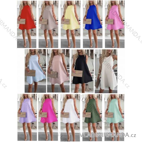 Šaty krátke letné oversize bez rukávu dámske (XS/S/M ONE SIZE) TALIANSKA MÓDA IMWB25860