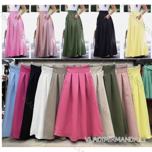 Sukňa dlhá dámska (S/M/L ONE SIZE) TALIANSKA MÓDA IMWB25880