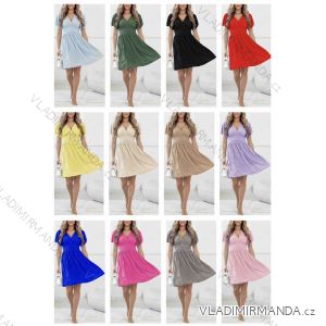 Šaty krátke letné krátky rukáv dámske (XS/S/M ONE SIZE) TALIANSKA MÓDA IMWB25883