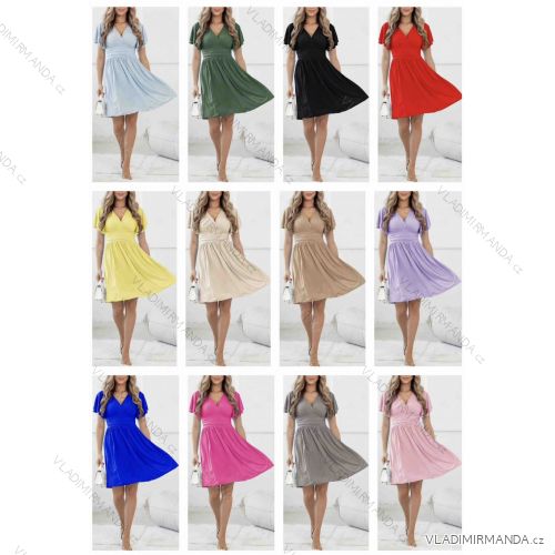 Šaty krátke letné krátky rukáv dámske (XS/S/M ONE SIZE) TALIANSKA MÓDA IMWB25883