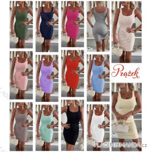 Šaty krátke letný riadok na ramienka dámske (XS/S/M ONE SIZE) TALIANSKA MÓDA IMWB25887