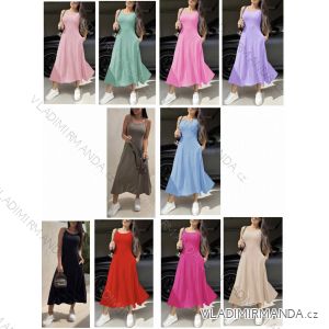 Šaty letné na ramienka dámske (S/M/L ONE SIZE) TALIANSKA MÓDA IMWB25897