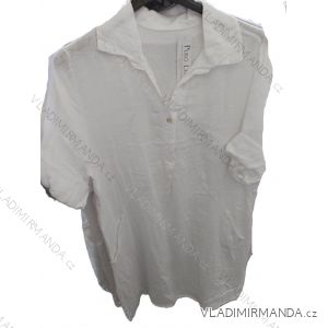 Košeľa klasik 3/4 dlhý rukáv dámska nadrozmer (42/44/46 ONE SIZE) TALIANSKA MÓDA IM725016
