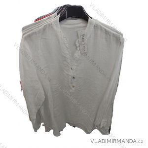 Košeľa klasik dlhý rukáv dámska nadrozmer (42/44/46 ONE SIZE) TALIANSKA MÓDA IM725029