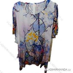 Tunika krátky rukáv dámska nadrozmer (42/44/46 ONE SIZE) TALIANSKA MÓDA IMSM25040