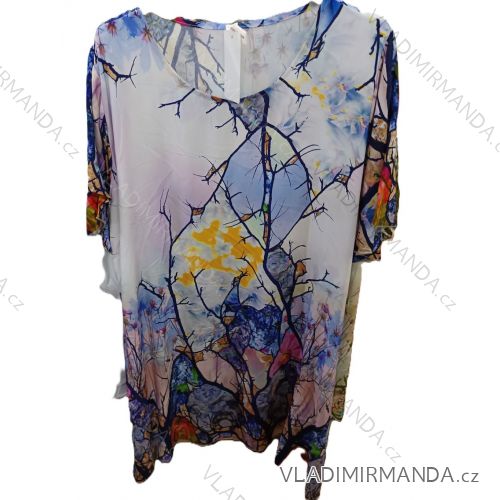 Tunika krátky rukáv dámska nadrozmer (42/44/46 ONE SIZE) TALIANSKA MÓDA IMSM25040
