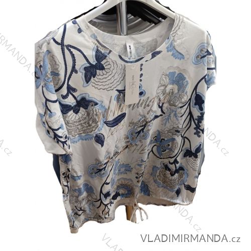 Tričko sťahovací krátky rukáv dámske nadrozmer (42/44/46 ONE SIZE) TALIANSKA MÓDA IMSM25048