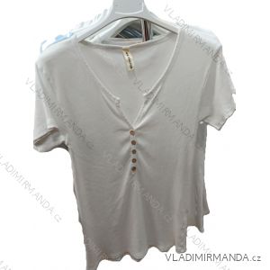 Tričko krátky rukáv dámske (S/M/L ONE SIZE) TALIANSKA MÓDA IMSM25055