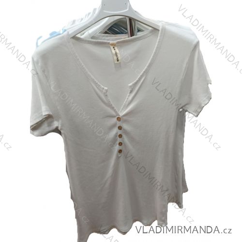 Tričko krátky rukáv dámske (S/M/L ONE SIZE) TALIANSKA MÓDA IMSM25055
