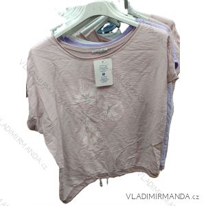 Tričko sťahovací krátky rukáv dámske nadrozmer (42/44/46 ONE SIZE) TALIANSKA MÓDA IMSM25056