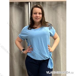 Tričko/tunika krátky rukáv dámska (42/44/46 ONE SIZE) TALIANSKA MóDA IMC24062