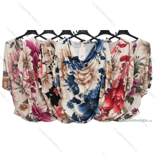Tunika krátky rukáv dámska (S/M/L ONE SIZE) TALIANSKA MÓDA IMPLI254290