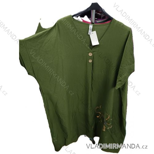 Tunika krátky rukáv dámska nadrozmer (42/44/46 ONE SIZE) TALIANSKA MÓDA IMSM25066