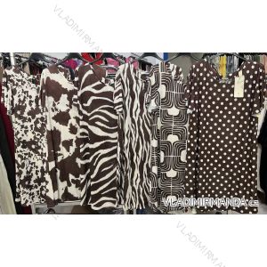 Šaty letné krátky rukáv icecool crowprint bodka dámska (XS/S/M ONE SIZE) TALIANSKA MÓDA IMM25M6742B