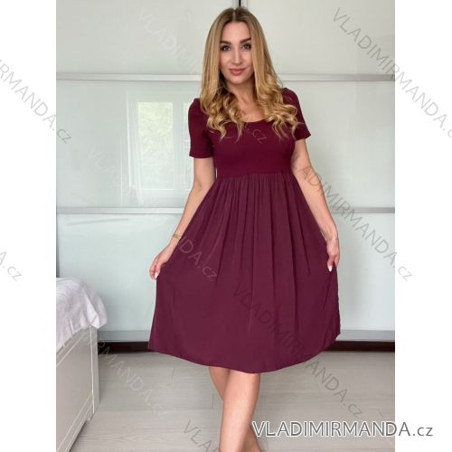 Šaty voľnočasové letné krátky rukáv dámske VIOLA (S/M/L ONE SIZE) TALIANSKA MÓDA IMSM25022