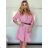 Šaty košeľové 3/4 krátky rukáv dámske (S/M/L ONE SIZE) TALIANSKA MODA IMSP25LAGO