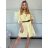 Šaty košeľové 3/4 krátky rukáv dámske (S/M/L ONE SIZE) TALIANSKA MODA IMSP25LAGO