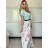 Šaty letné krátky rukáv dámske FIORE (S/M/L ONE SIZE) TALIANSKA MÓDA IMSM25019