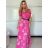 Šaty letné krátky rukáv dámske FIORE (S/M/L ONE SIZE) TALIANSKA MÓDA IMSM25019