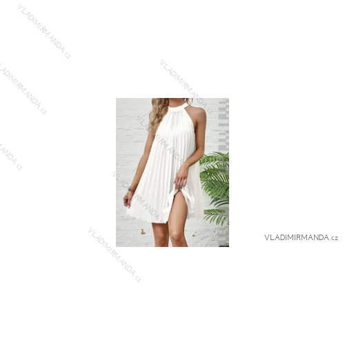 Šaty letné elegantné bez rukávov dámske (S/M ONE SIZE) TALIANSKA MÓDA IMPLI2552551