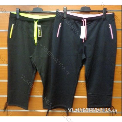 Tepláky 3/4 krátke nadrozmerné dámske (xl-5XL) N-FEEL DX-7622