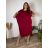 Šaty oversize letný krátky rukáv dámske nadrozmer (52/54/56 ONE SIZE) TALIANSKA MÓDA IM425173/DU 52/54 modrá