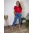 Kalhoty rifle dlouhé dámské MOM (38-48) TP JEANS TPJ25D5118/DUR modrá 48