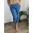 Kalhoty rifle dlouhé dámské MOM (38-48) TP JEANS TPJ25D5118/DUR modrá 48