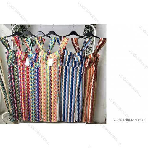 Šaty letná bodka, leopardie a citrónky lemon na ramienka dámske (S/M/L ONE SIZE) TALIANSKA MÓDA IMPLP2510990105