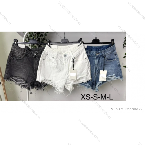 Kraťasy riflové dámske (S/M/L ONE SIZE) TALIANSKA MÓDA IMPLP2566060085