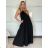 Overal dlhý elegantný letný bez rukávov dámsky (S/M/L ONE SIZE) TALIANSKA MÓDA IMWAD25555
