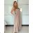 Overal dlhý elegantný letný bez rukávov dámsky (S/M/L ONE SIZE) TALIANSKA MÓDA IMWAD25555