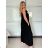 Overal dlhý elegantný letný bez rukávu dámsky VANESA (S/M/L ONE SIZE) TALIANSKA MÓDA IMWAD25555/DU - béžová - S/M/L