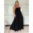 Overal dlhý elegantný letný bez rukávu dámsky VANESA (S/M/L ONE SIZE) TALIANSKA MÓDA IMWAD25555/DU - béžová - S/M/L
