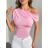 Tričko riadok krátky rukáv dámske (XS/S/M ONE SIZE) TALIANSKA MÓDA IMM25M21327 béžová XS/S/M