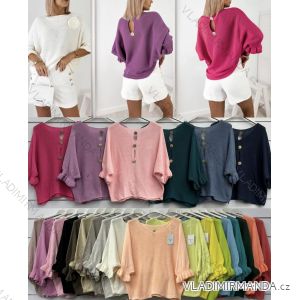 svetr oversize 3/4 dlhý rukáv dámska (XS/S/M ONE SIZE) TALIANSKA MÓDA IMWAD25910