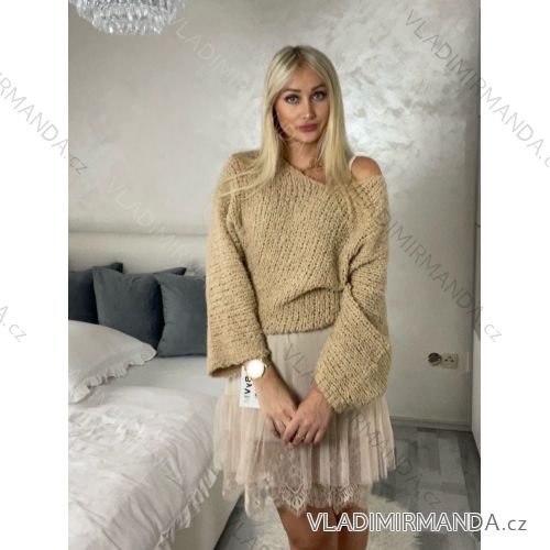 Šaty so svetrom bez rukávu dámske (S/M ONE SIZE) TALIANSKA MÓDA IMWAE234284