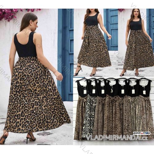 Šaty dlhé letné na ramienka dámske (S/M/L ONE SIZE) TALIANSKA MÓDA IMWAD25920