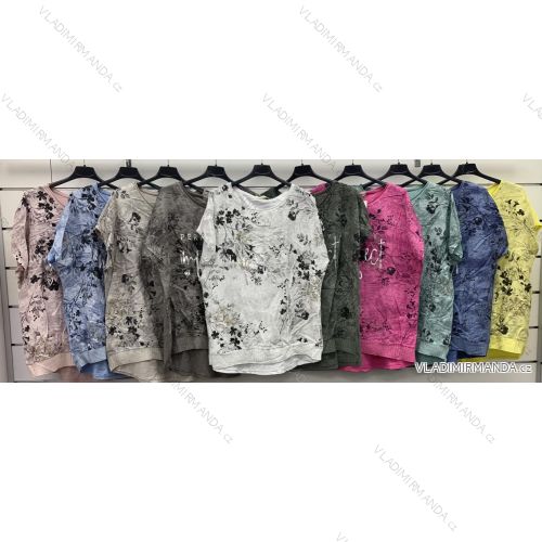 Tunika krátky rukáv dámska (S/M/L ONE SIZE) TALIANSKA MÓDA IMWCP25941