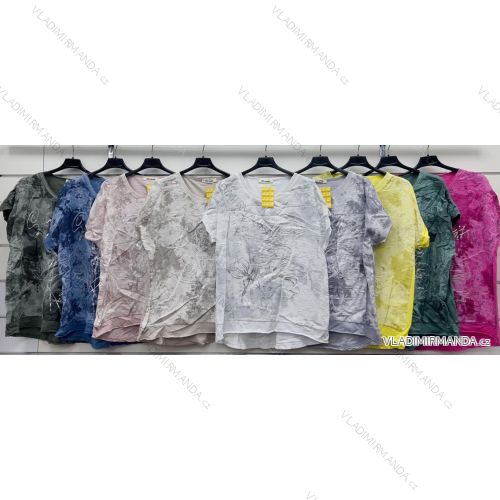 Tunika krátky rukáv dámska (S/M/L ONE SIZE) TALIANSKA MÓDA IMWCP25943