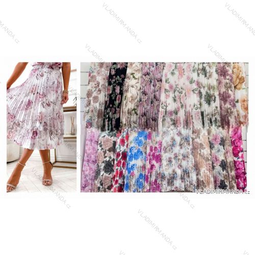 Sukňa dlhá skladaná dámska (S/M/L ONE SIZE) TALIANSKA MÓDA IMWCP25947