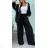 Súprava elegantnej košele dlhý rukáv a nohavice dlhé dámske (S/M/L ONE SIZE) TALIANSKA MÓDA IMWGB25954