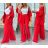 Súprava elegantnej košele dlhý rukáv a nohavice dlhé dámske (S/M/L ONE SIZE) TALIANSKA MÓDA IMWGB25954