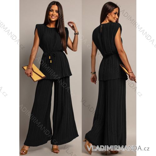 Súprava elegantný top bez rukávov a nohavice dlhé dámske (XS/S/M ONE SIZE) TALIANSKA MÓDA IMWGB25955