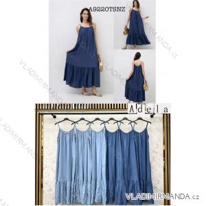 Šaty dlhé letné na ramienka dámske (S/M/L ONE SIZE) TALIANSKA MÓDA IMWBA25982