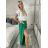 Nohavice letné zavinovací dlhé oversize dámske GINIE (S/M/L ONE SIZE) TALIANSKA MÓDA IMD24250/DU světle hnědá S/M/L