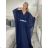 Šaty dlhé společenské elegantný krátky rukáv dámske (S/M/L ONE SIZE) TALIANSKA MÓDA IMPSH2550410