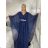 Šaty dlhé společenské elegantný krátky rukáv dámske (S/M/L ONE SIZE) TALIANSKA MÓDA IMPSH2550410/DU M / L vínová
