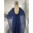 Šaty dlhé společenské elegantný krátky rukáv dámske (S/M/L ONE SIZE) TALIANSKA MÓDA IMPSH2550410/DU M / L vínová