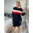 Šaty mikinové dlhý rukáv dámske PALERMO (S/M/L ONE SIZE) TALIANSKA MóDA IMD22882